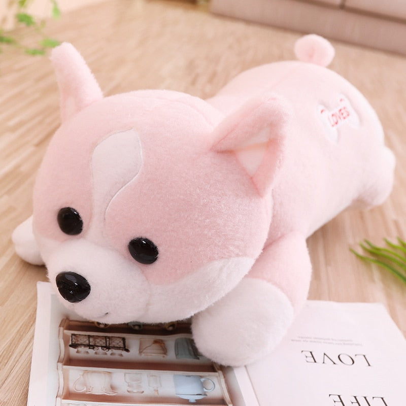 I Love Corgi Stuffed Animal Huggable Plush Pillows (Medium to Giant Size)-Soft Toy-Corgi, Dogs, Home Decor, Huggable Stuffed Animals, Soft Toy, Stuffed Animal, Stuffed Cushions-Medium-Pink-8