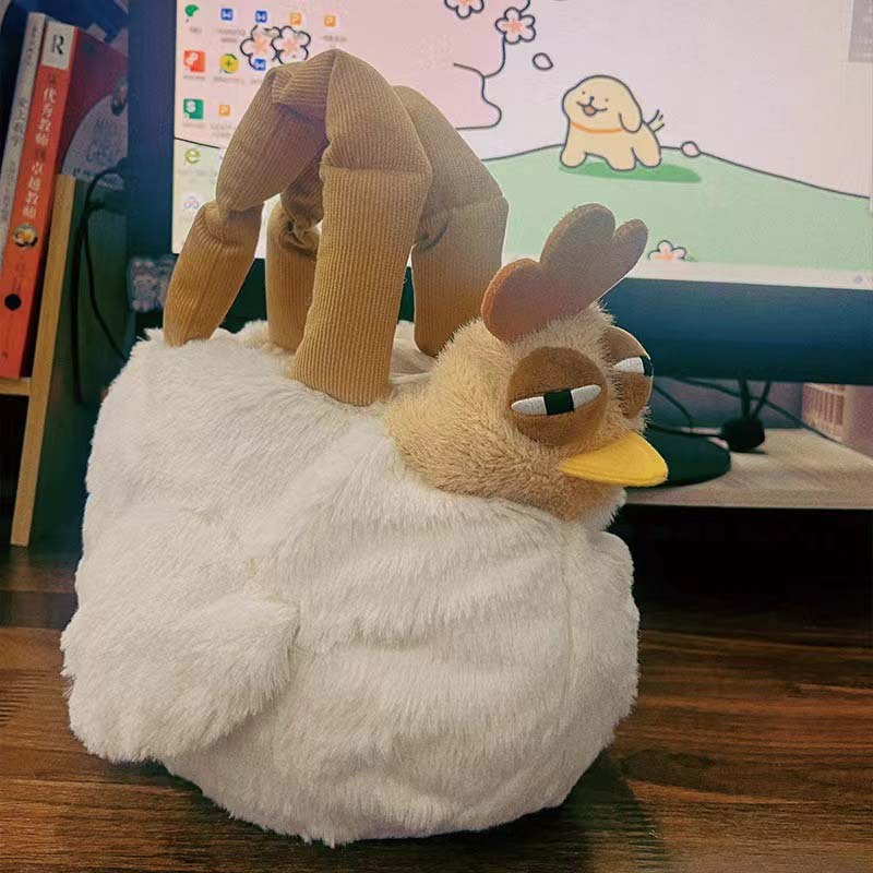 Lustige Hühner-Plüsch-Handtasche