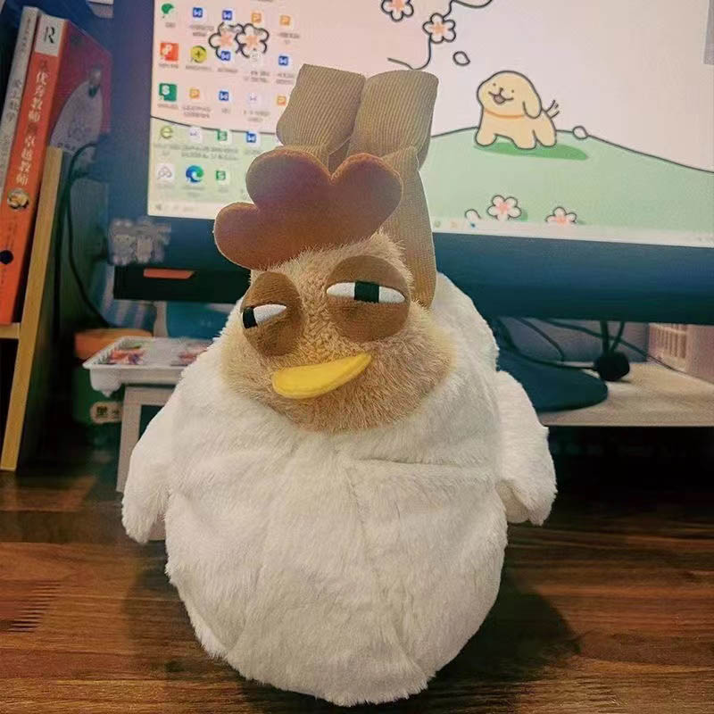 Lustige Hühner-Plüsch-Handtasche