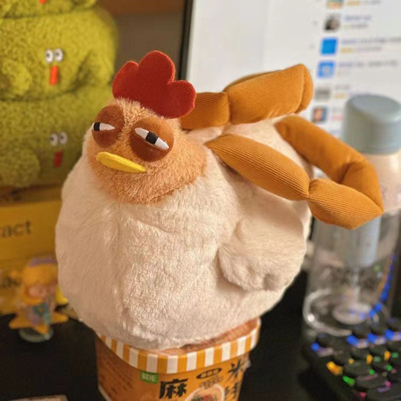 Lustige Hühner-Plüsch-Handtasche