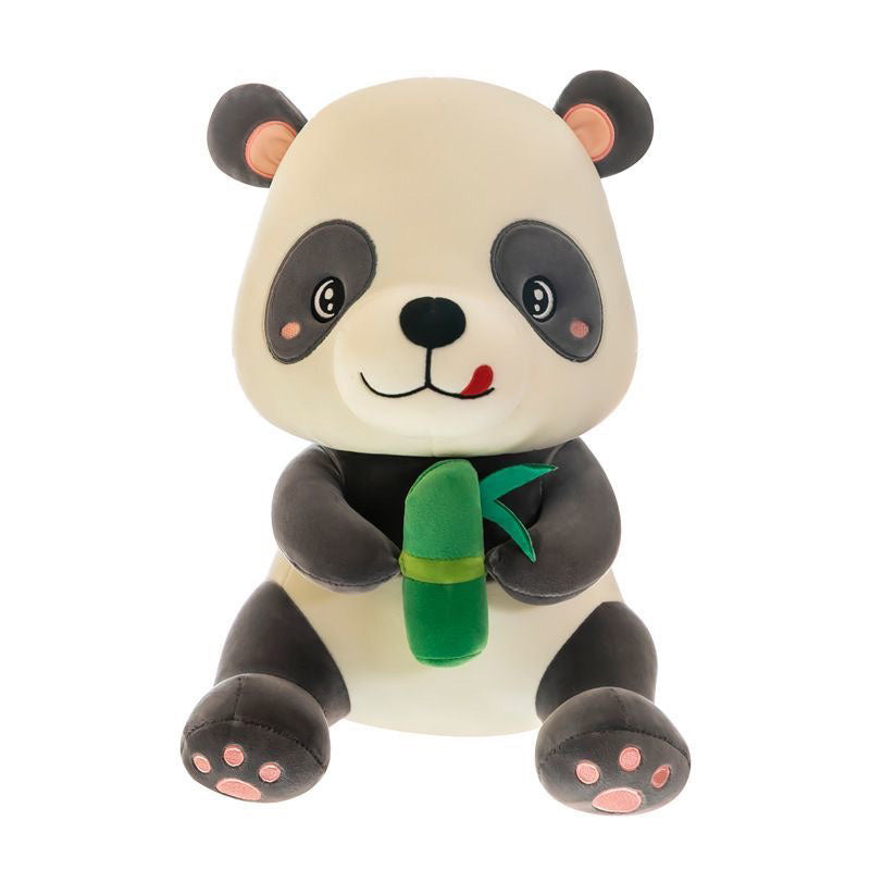 Süßer Panda mit Bambus