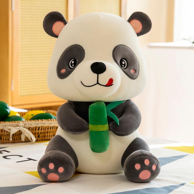 Süßer Panda mit Bambus