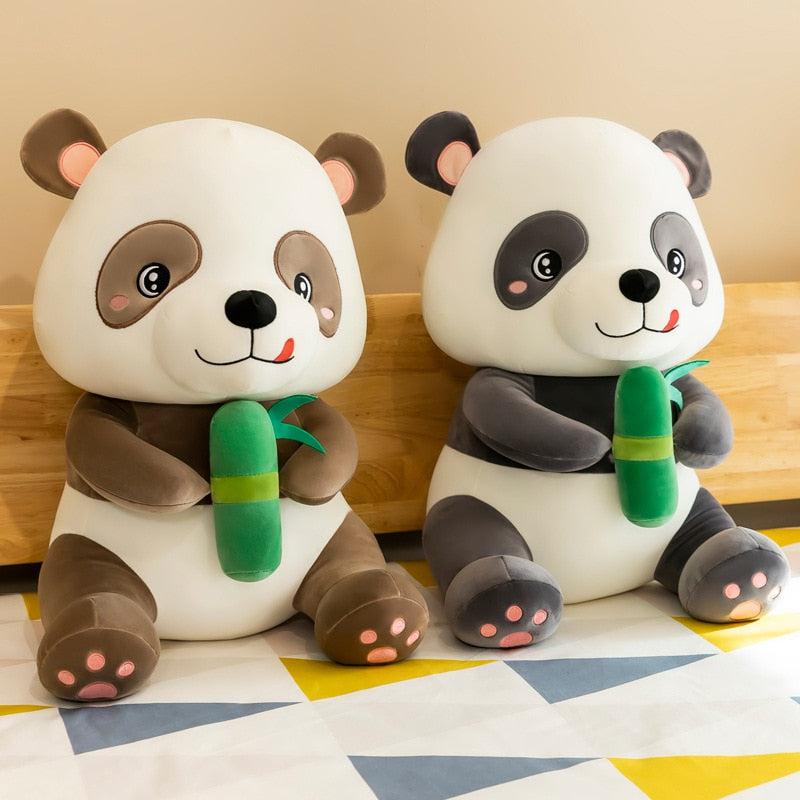 Süßer Panda mit Bambus