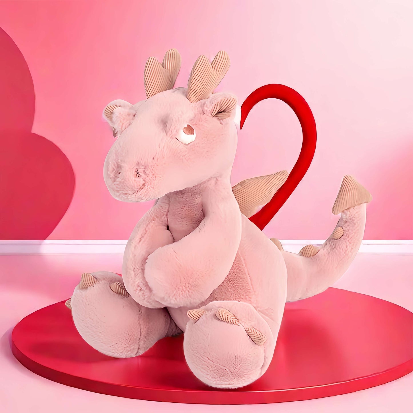 Süßer rosa Drachen Plüsch