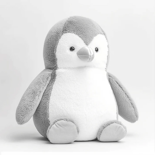 Grauer Pinguin Plüsch