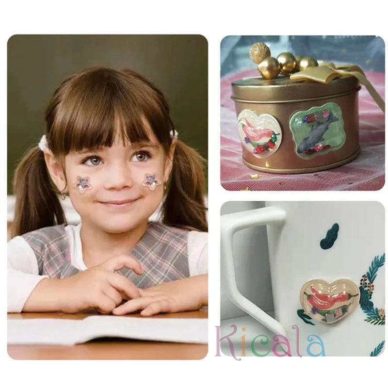 3d glitter sticker achine - fest der kreativität - sticker-set
