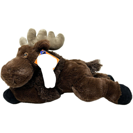 Wild Republic EcoKins Moose/Elk soft, plush toy is 30cm long, manufactured and stuffed with 100% recycled PET materials. This beautiful and educational toy is environmentally friendly, made from 16 recycled water bottles and extremely huggable.