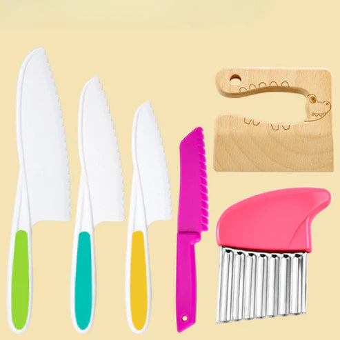 Sicheres küchen-set - für kleine köche