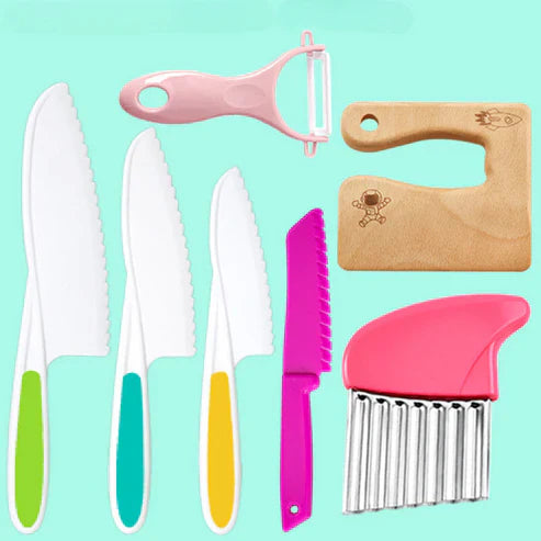 Sicheres küchen-set - für kleine köche