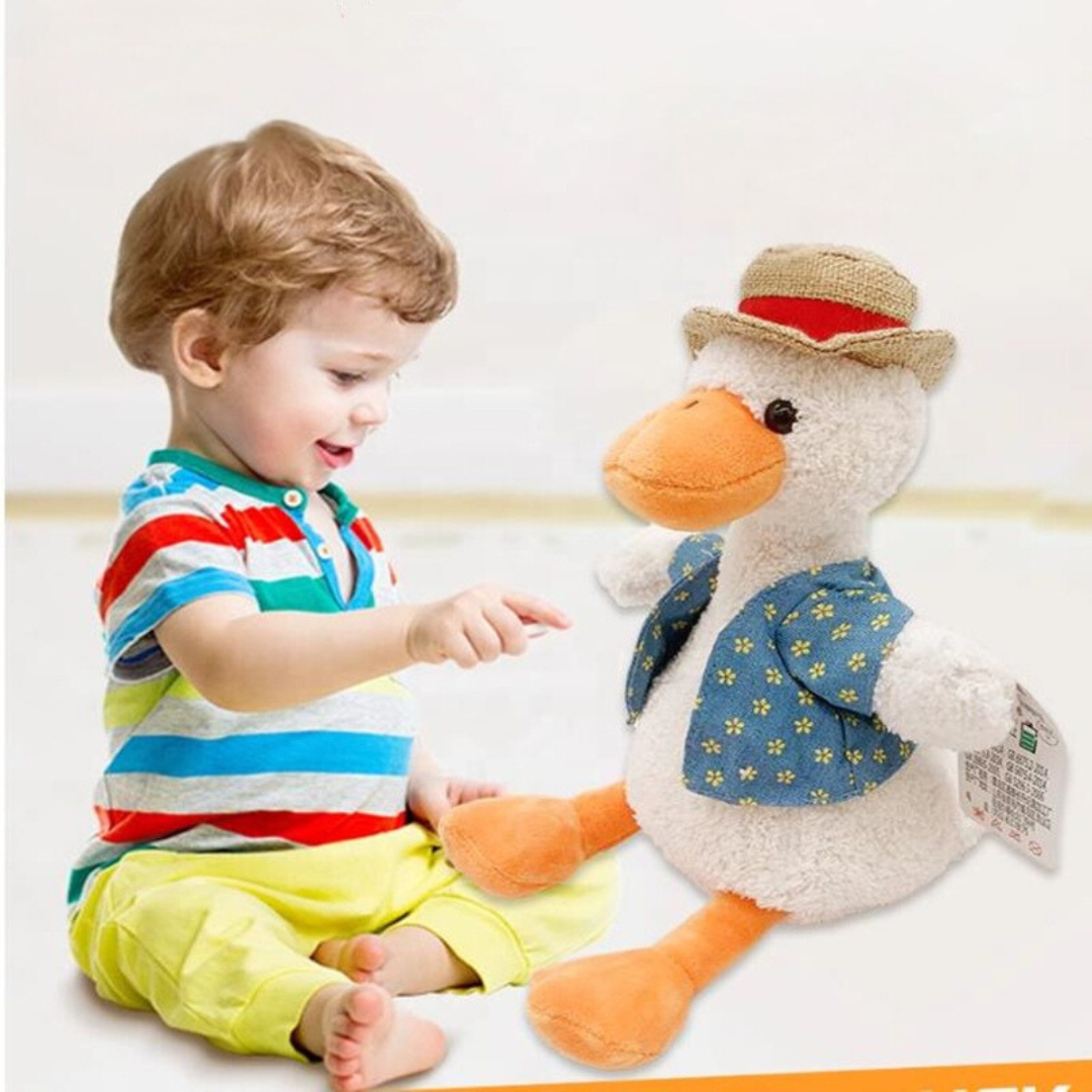 Sprechende ente mit hut - kinder spielzeug