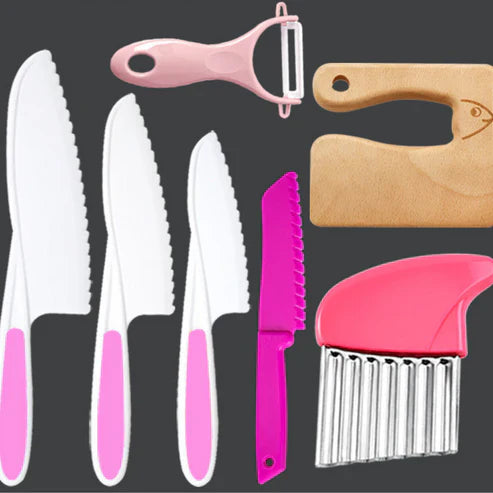 Sicheres küchen-set - für kleine köche