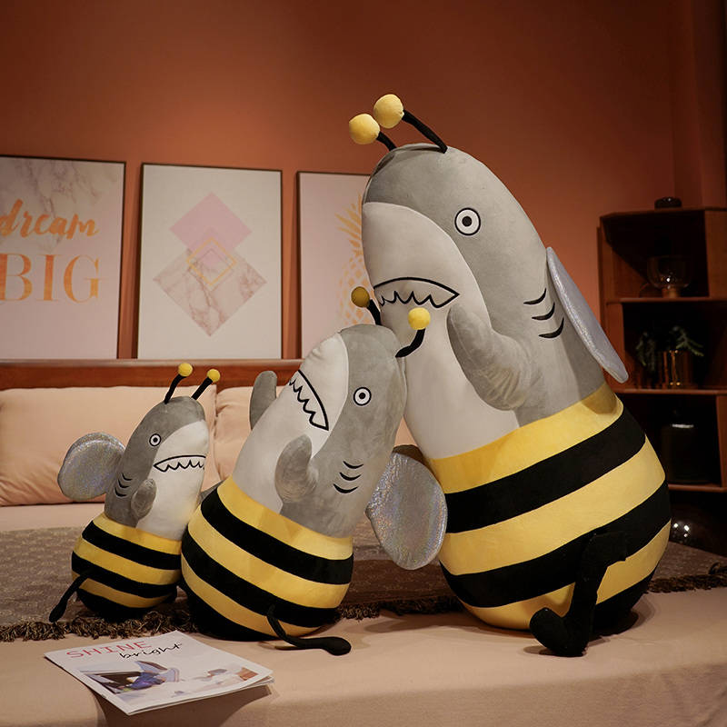 Buzz - Lustiger Bienen-Hai Plüschfigur