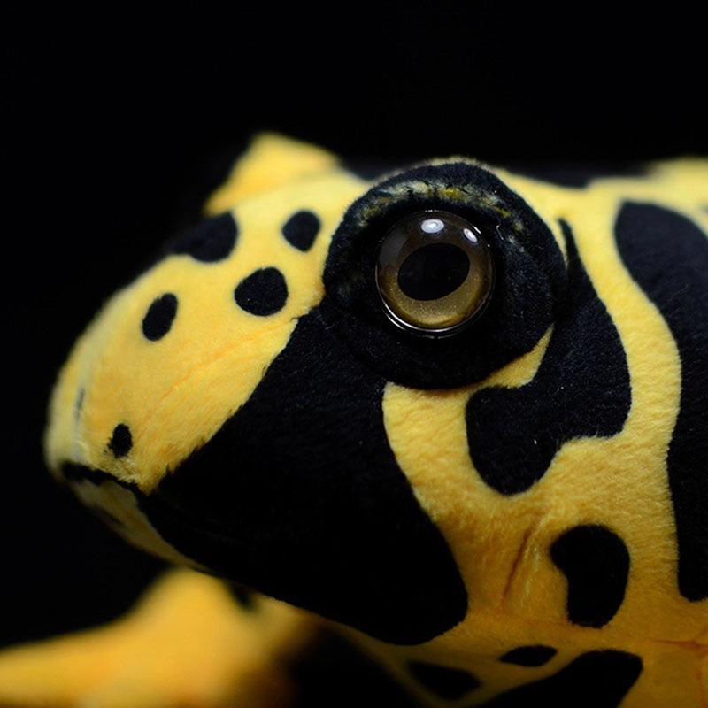 Realistischer gelber Pfeilgiftfrosch Plüschtier