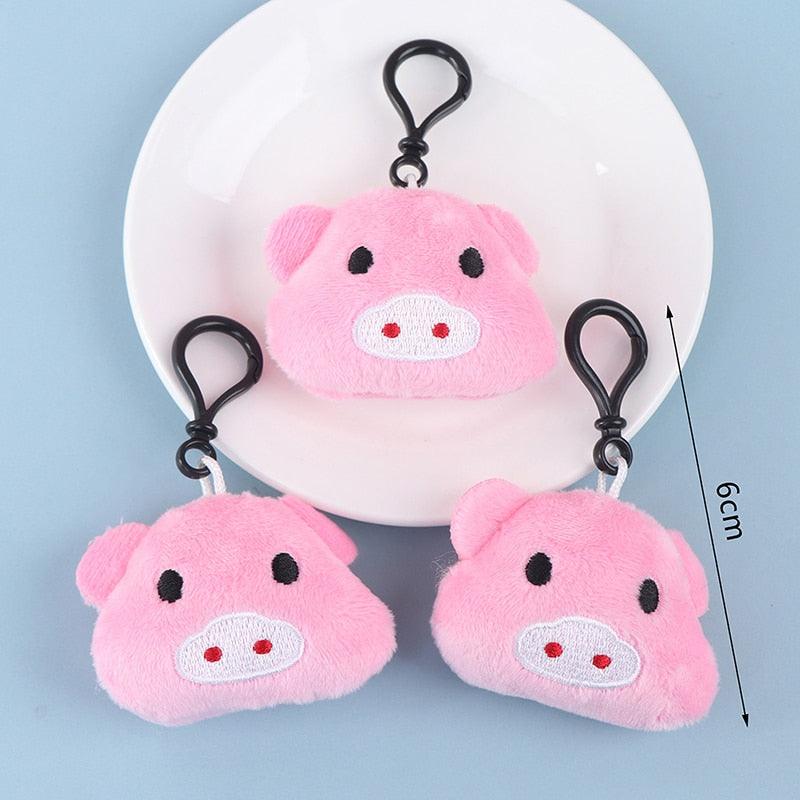 Plüsch Mini-Schweinchen Schlüsselanhänger