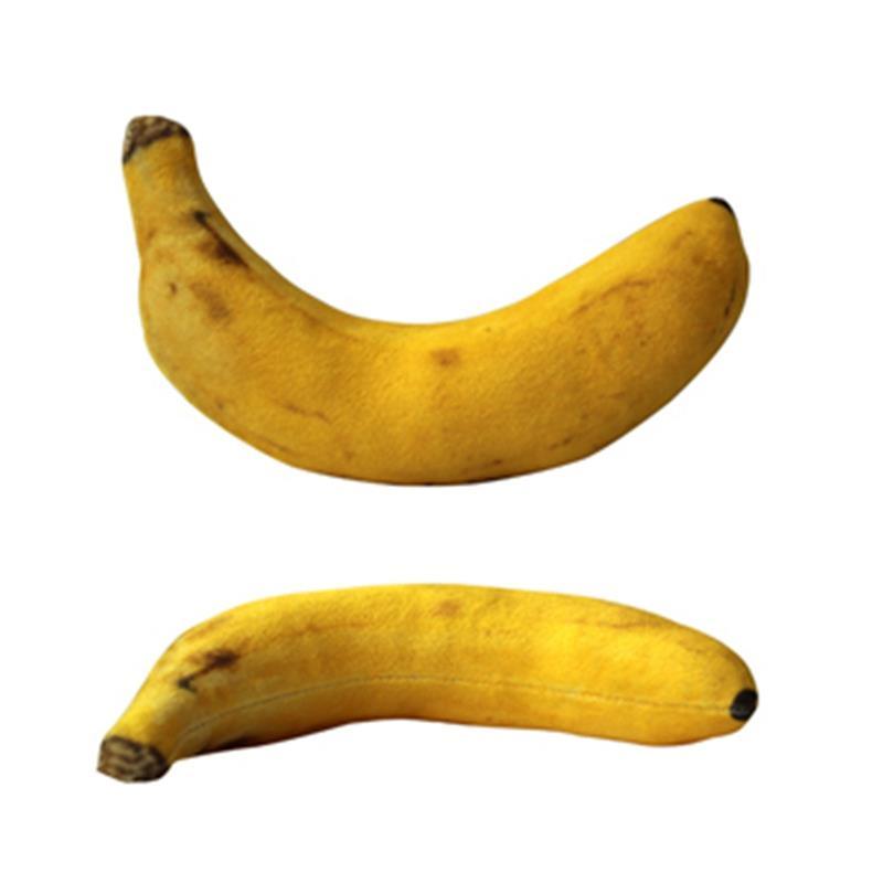 Bananenförmiges Quietschspielzeug für Hunde (2er-Set)