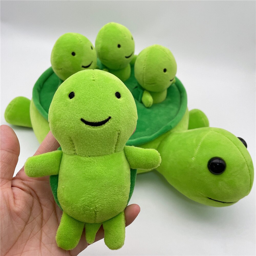Turtle Family - Grünes Schildkröten Plüschset