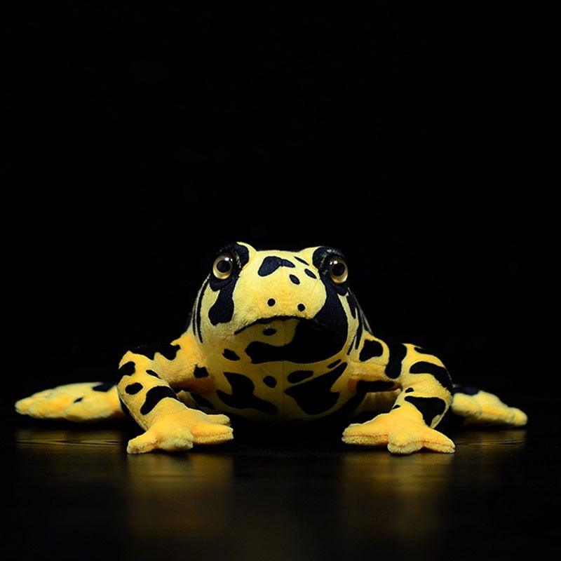 Realistischer gelber Pfeilgiftfrosch Plüschtier