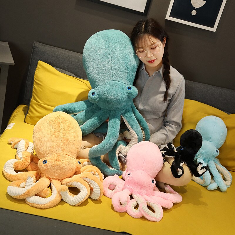 Jetzt Großes Oktopus Kuscheltier (ca. 65cm oder 90cm) bei Kuscheltiere.store kaufen