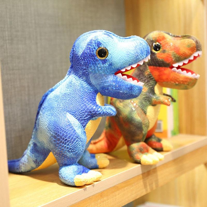 Niedliches buntes T-rex Plüschtier