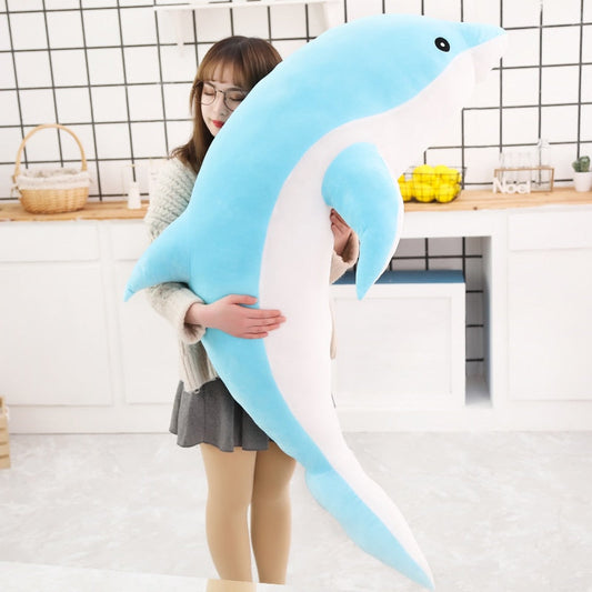 Dolphin - Weicher blauer Plüsch