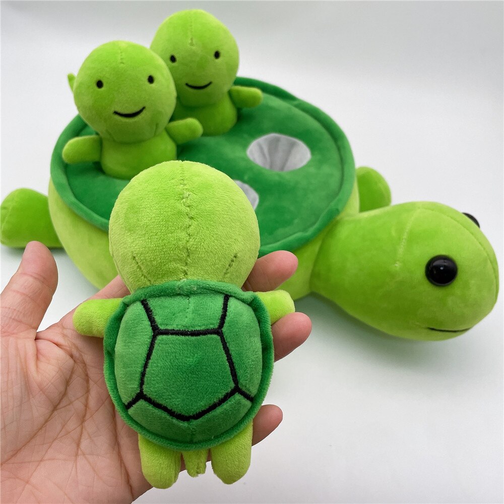 Turtle Family - Grünes Schildkröten Plüschset