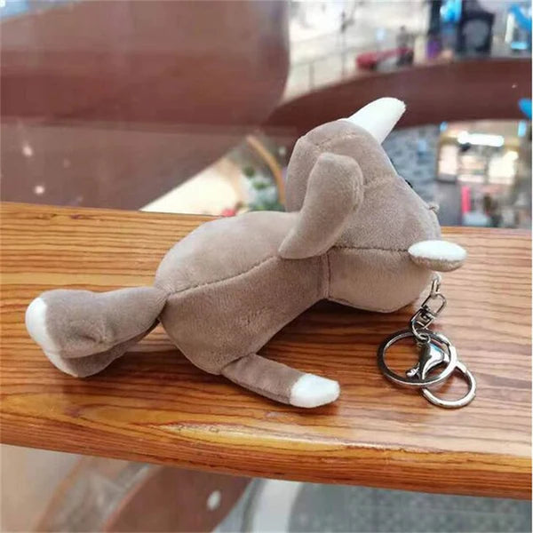 Super süße Nashorn Plüsch Schlüsselanhänger