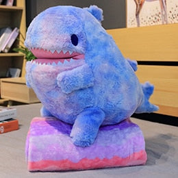Dino – Regenbogen Dinosaurierplüsch in Lila