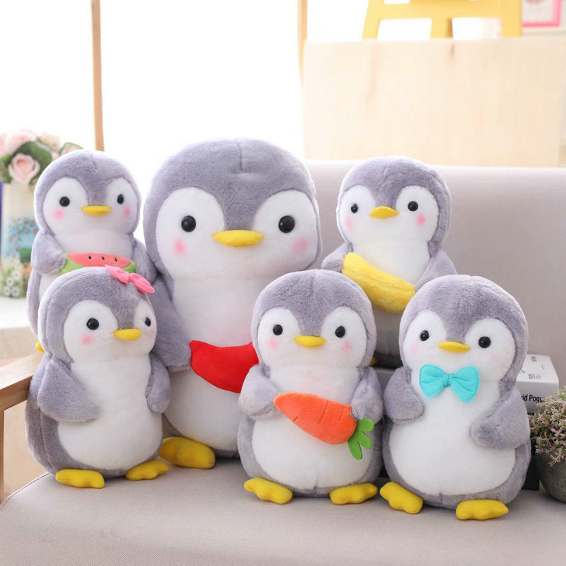 Waddles Familie – Grauer Pinguinplüsch