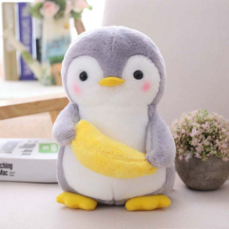 Waddles Familie – Grauer Pinguinplüsch