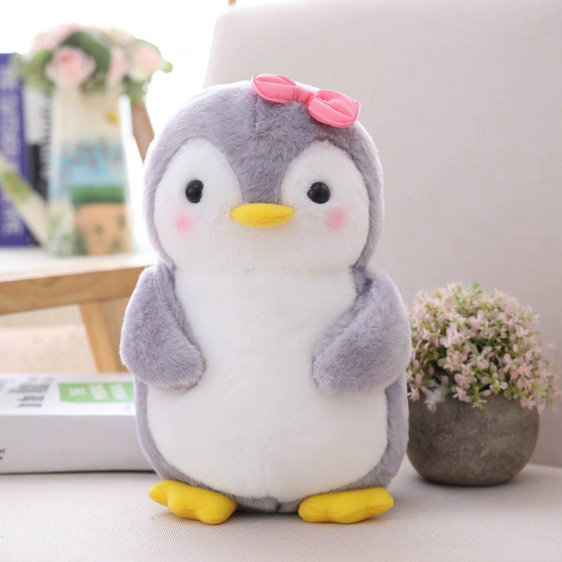 Waddles Familie – Grauer Pinguinplüsch
