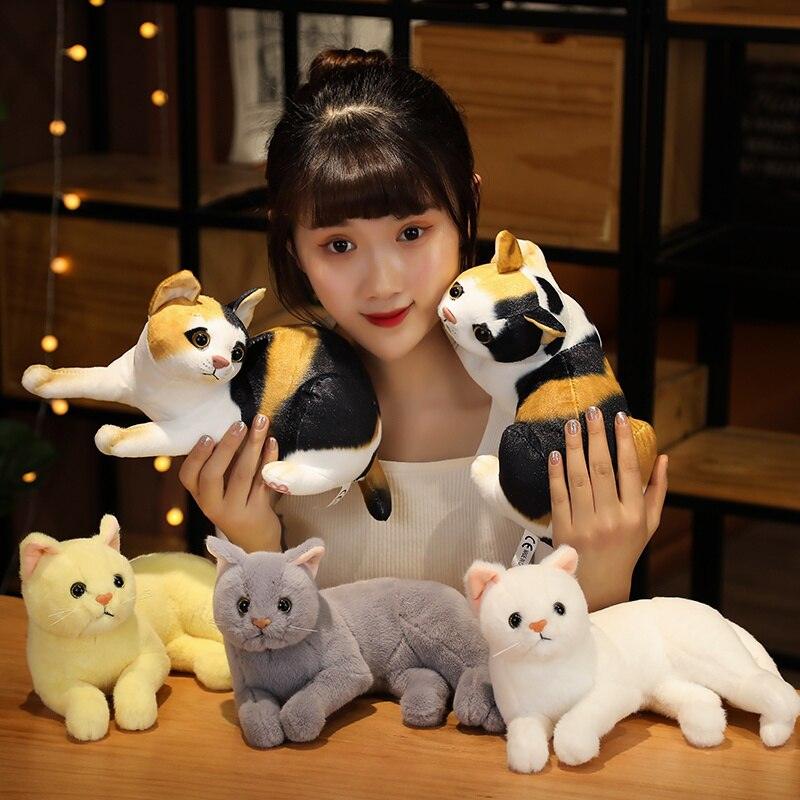 Kawaii Realistische Kitty Katze Plüschtiere