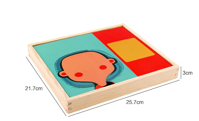 Woods magnetic sticker puzzles- endlose kreationen - magnetische 3D sticker puzzles