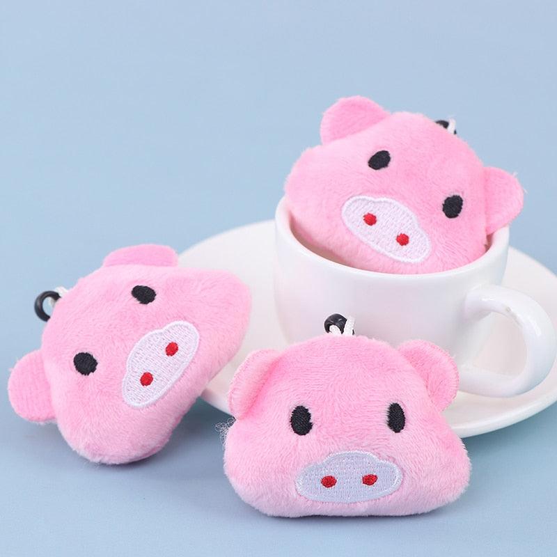Plüsch Mini-Schweinchen Schlüsselanhänger