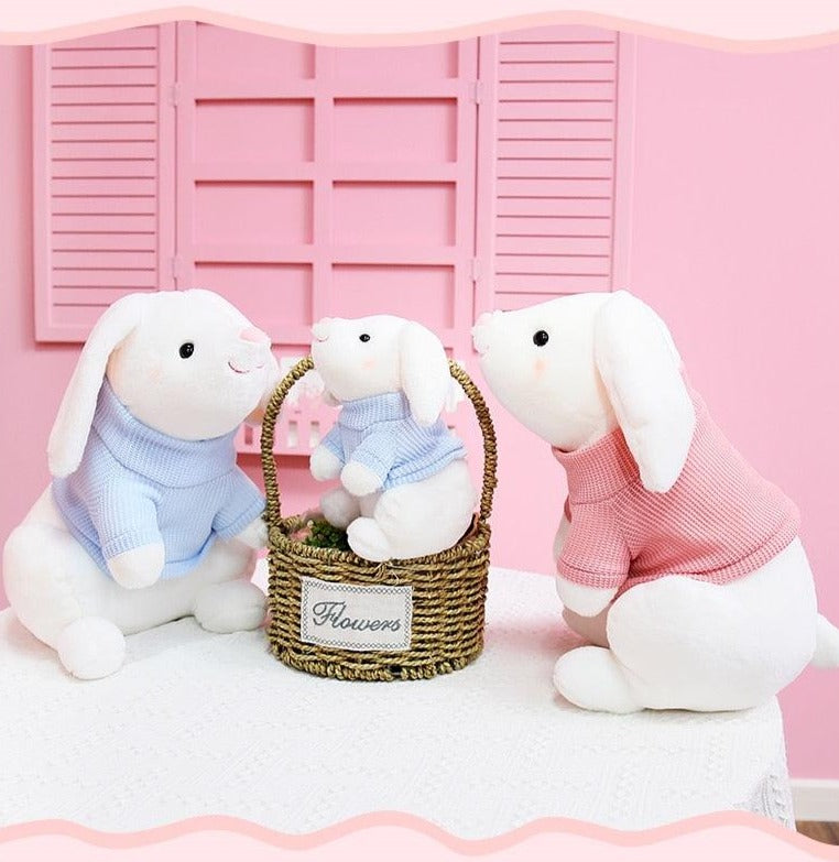 Kawaii Bunny Kaninchen mit Pullover Plüschtiere