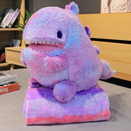 Dino – Regenbogen Dinosaurierplüsch in Lila