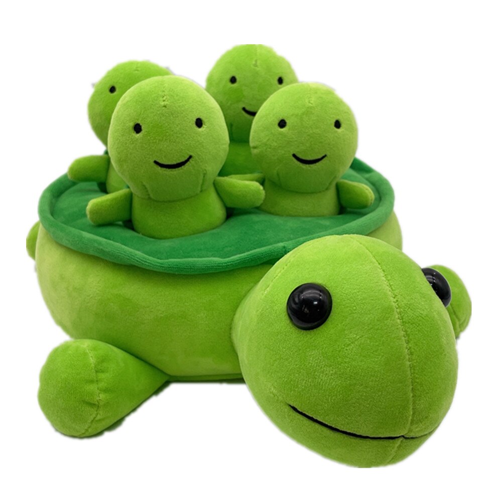 Turtle Family - Grünes Schildkröten Plüschset
