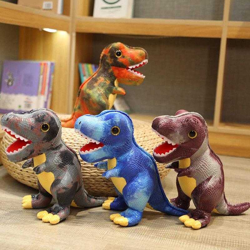 Niedliches buntes T-rex Plüschtier