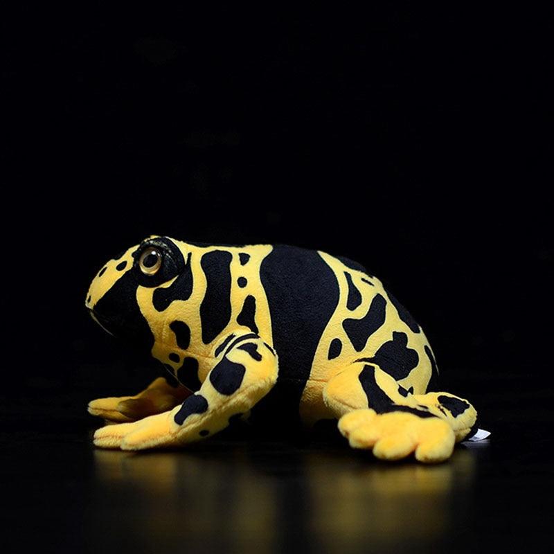 Realistischer gelber Pfeilgiftfrosch Plüschtier