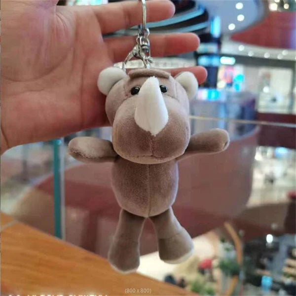 Super süße Nashorn Plüsch Schlüsselanhänger