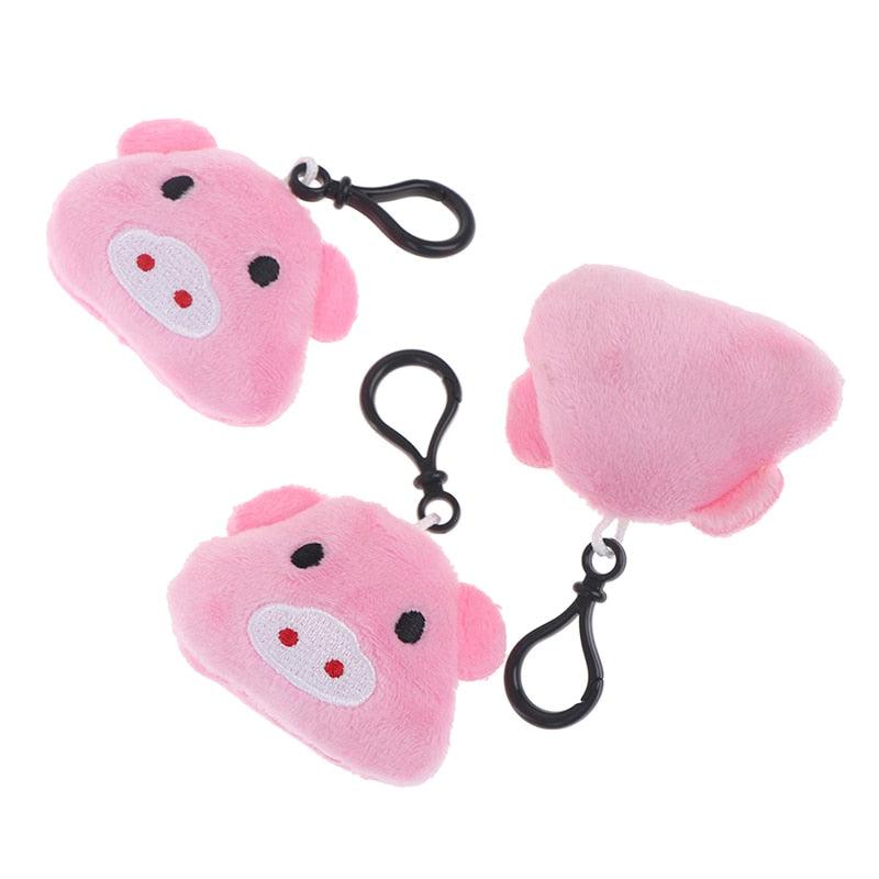 Plüsch Mini-Schweinchen Schlüsselanhänger