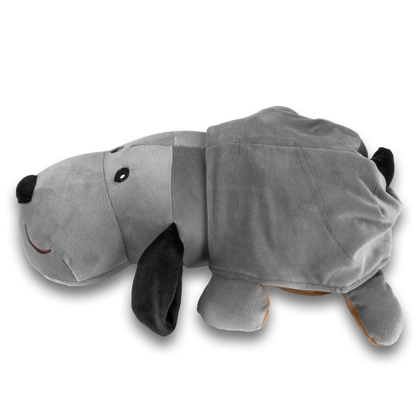 2-in-1 Reversibles Schlafhund Plüschtie