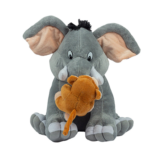 Lustiger Elefant Stofftier Grau