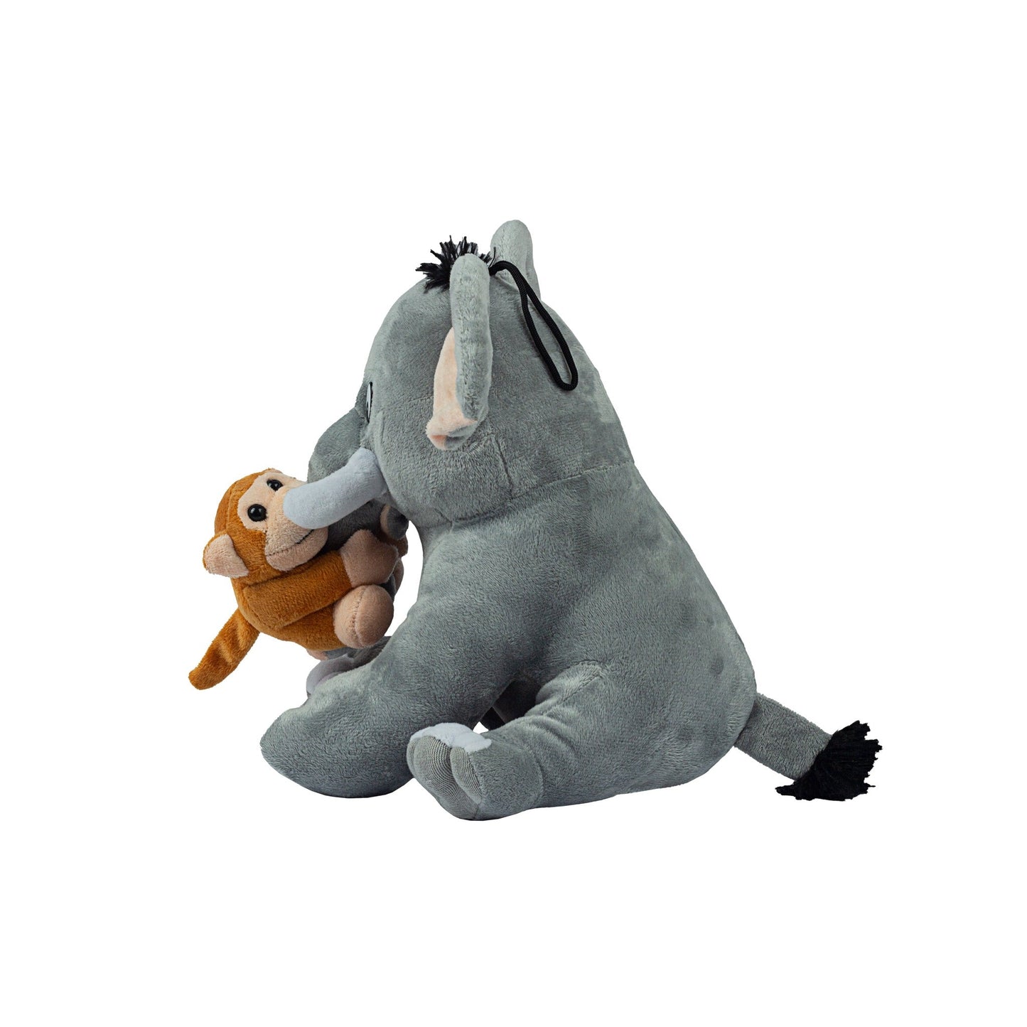 Lustiger Elefant Stofftier Grau