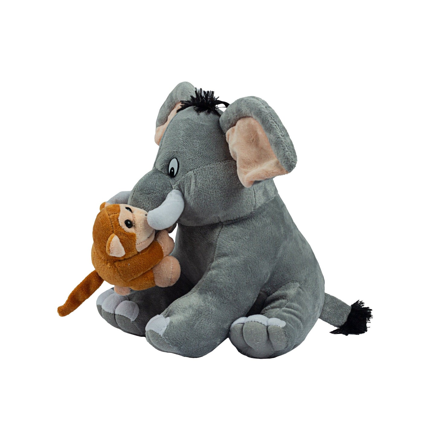 Lustiger Elefant Stofftier Grau