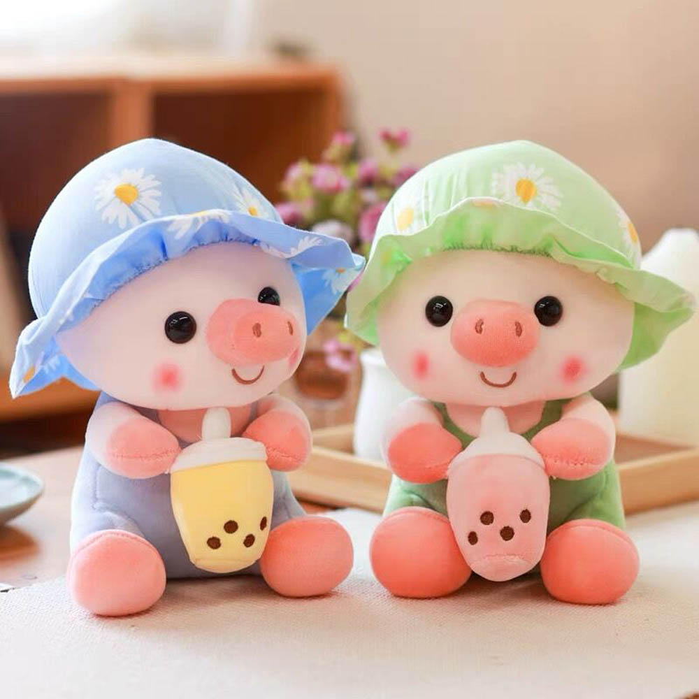 Daisy - Kawaii Boba Schwein Plüschfigur