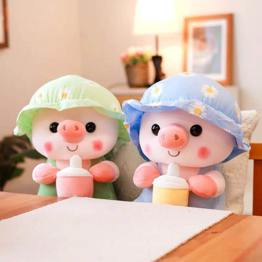 Daisy - Kawaii Boba Schwein Plüschfigur