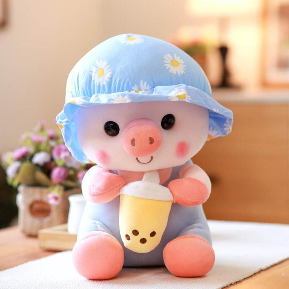 Daisy - Kawaii Boba Schwein Plüschfigur