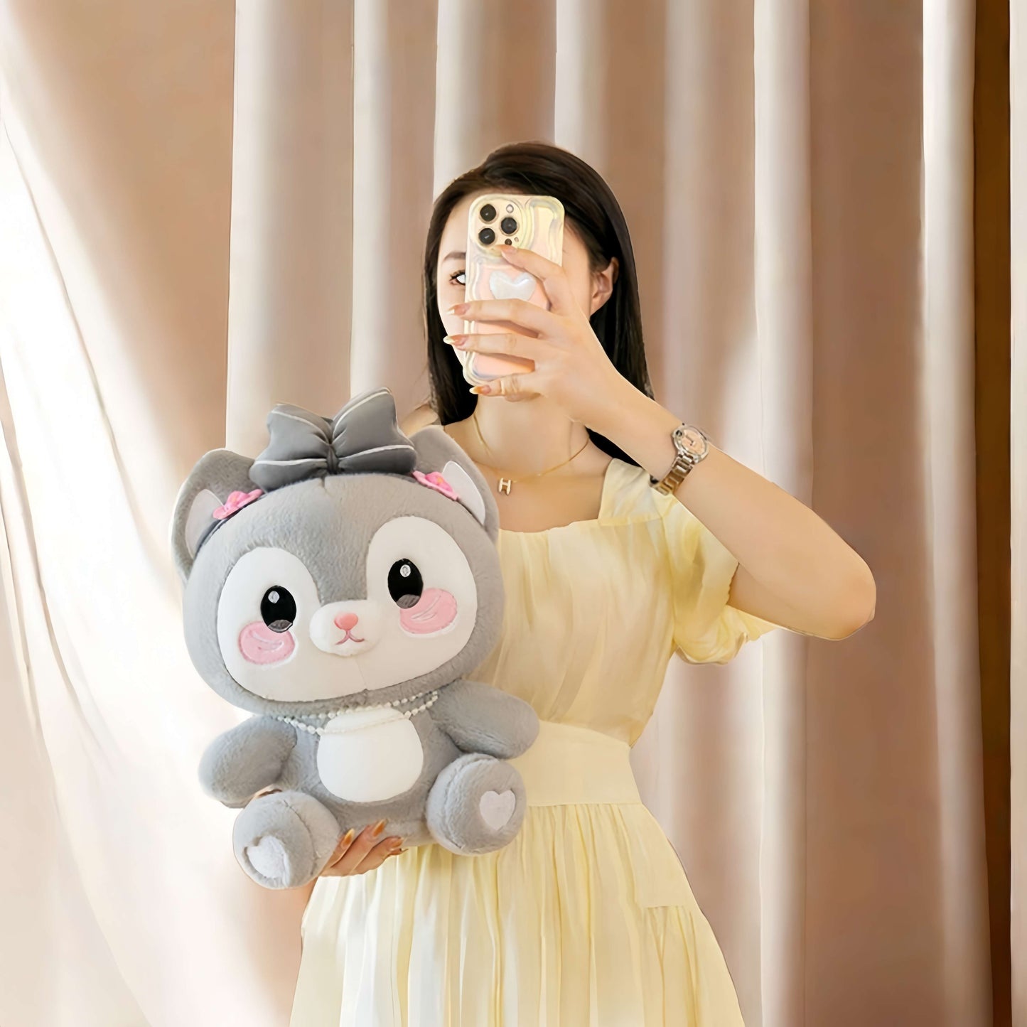 Niedliche Graue Kawaii Katze