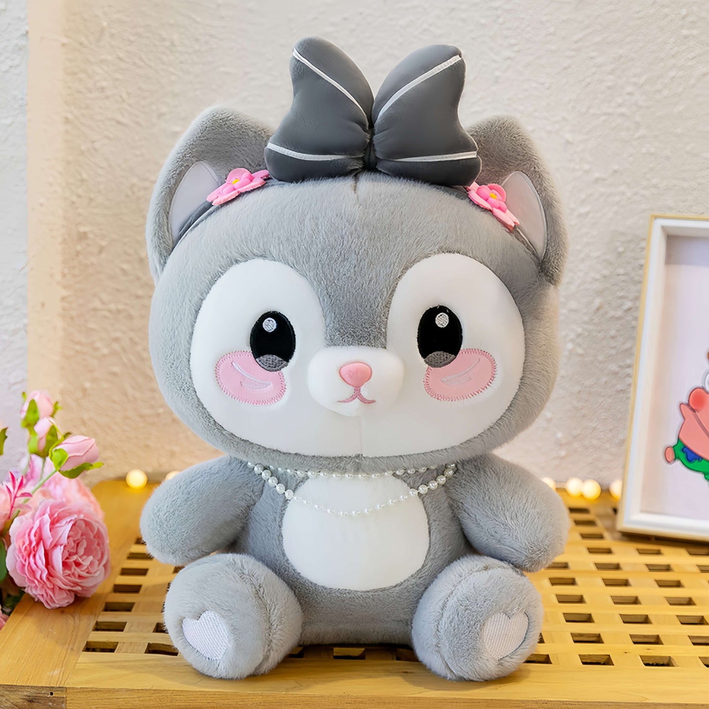 Niedliche Graue Kawaii Katze