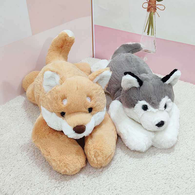 Kawaii Grauer Husky Plüsch